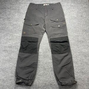 Fjallraven Vidda Pro Trousers Mens 32 Regular G-1000 Grey Black Trekking Pants
